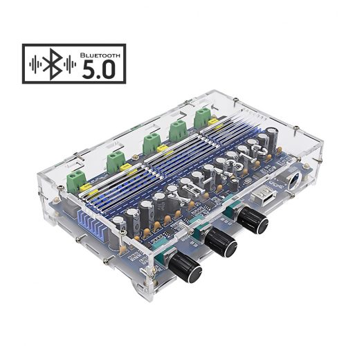 Bluetooth対応 4CH ステレオ デジタルアンプ 50W x 2 + 100W x 2 サブウーファー USB AUX入力