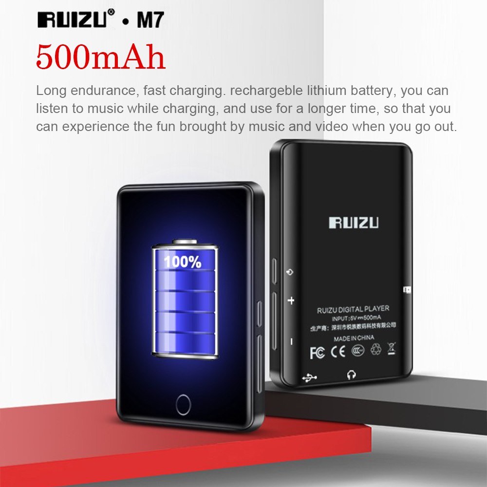 RUIZU M7 2.8インチ タッチスクリーン Bluetooth MP3 音楽プレーヤー - Disk House