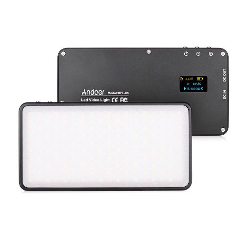 ビデオ 写真 撮影 ミニライト 180 LED 3000-6500K OLEDディスプレイ
