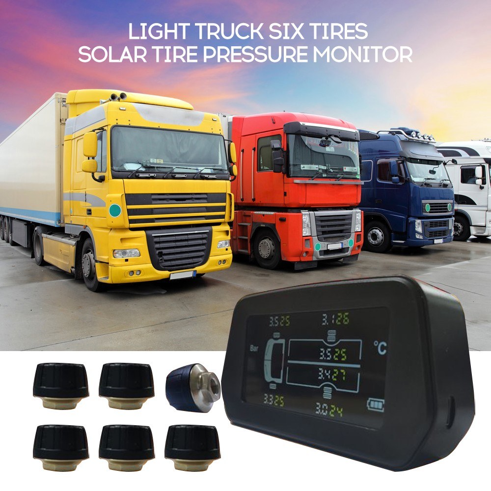 6輪トラック用 TPMS (Tire Pressure Monitoring System) ソーラー
