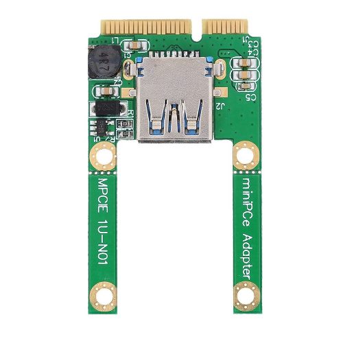 ノートパソコン用 Mini Pci-e USB 2.0アダプター コンバーター