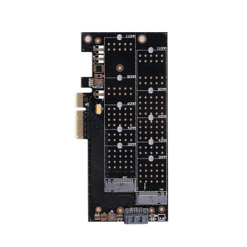 M.2 NGFF SATA NVMe SSD → PCI-E x4 アダプター