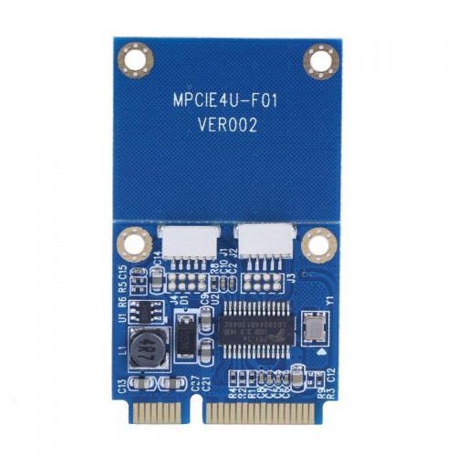 mini PCI-e デュアル USB 2.0アダプター