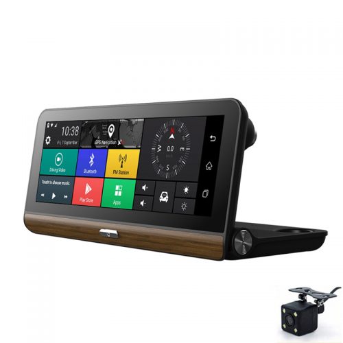 2カメラ ドライブレコーダー 7.84インチディスプレイ センターコンソール Android 5.1 4G GPS Wi-Fi ADAS