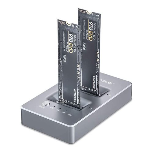 M.2 NVME SSD デュアルベイ ドックステーション USB3.1 Gen2 Type-C