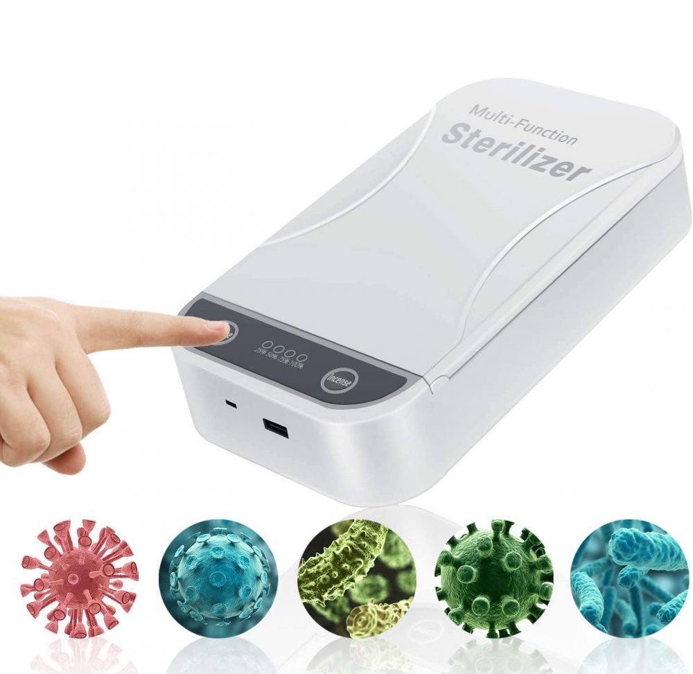 紫外線 UV スマホ 99.9％ 除菌ケース アロマ機能 USB給電 - 画像 (2)