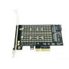 NVME M.2 SSD M Key + B Key SATA → PCI-E x4 Gen 3 アダプター - 画像 (3)