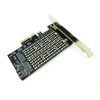 NVME M.2 SSD M Key + B Key SATA → PCI-E x4 Gen 3 アダプター - 画像 (8)