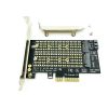 NVME M.2 SSD M Key + B Key SATA → PCI-E x4 Gen 3 アダプター - 画像 (4)