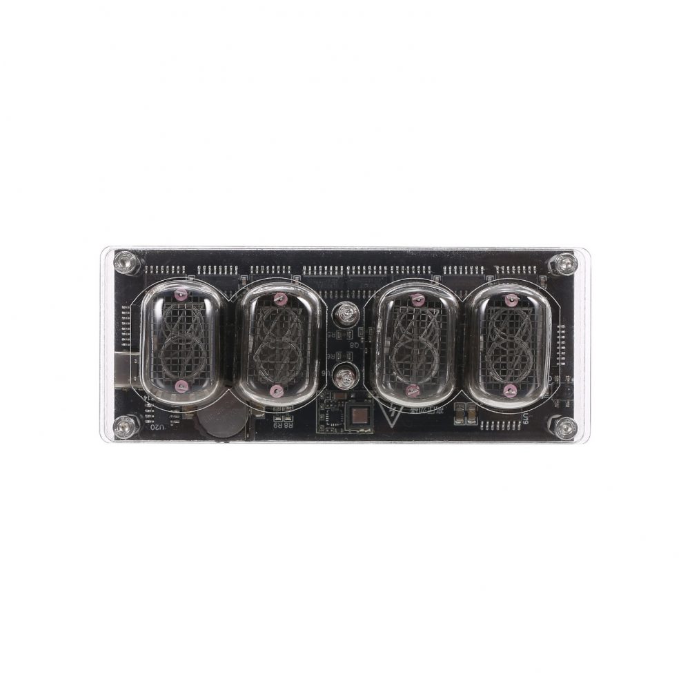 4ビット レトロ IN-12 ニキシー管 クロック マルチカラーLED - 画像 (2)