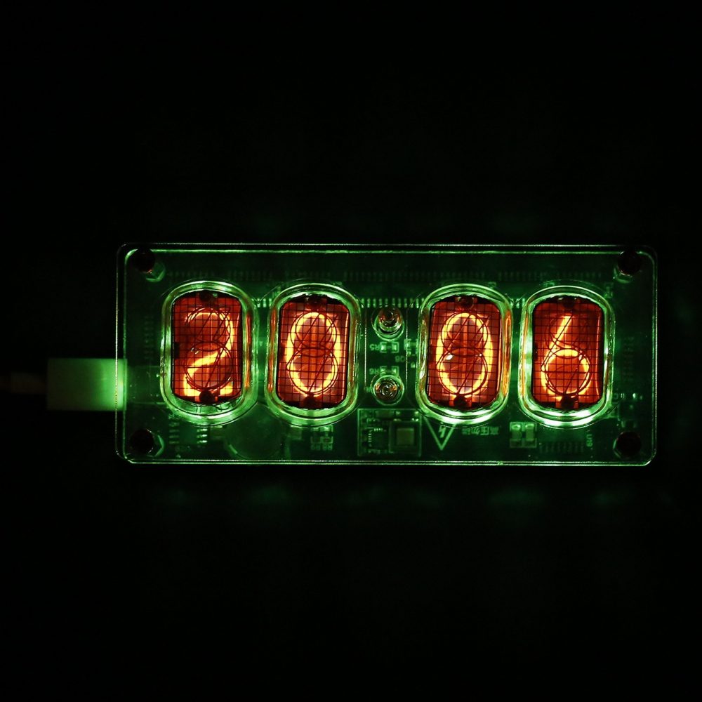4ビット レトロ IN-12 ニキシー管 クロック マルチカラーLED - 画像 (8)