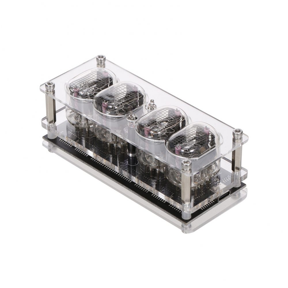 4ビット レトロ IN-12 ニキシー管 クロック マルチカラーLED - 画像 (3)