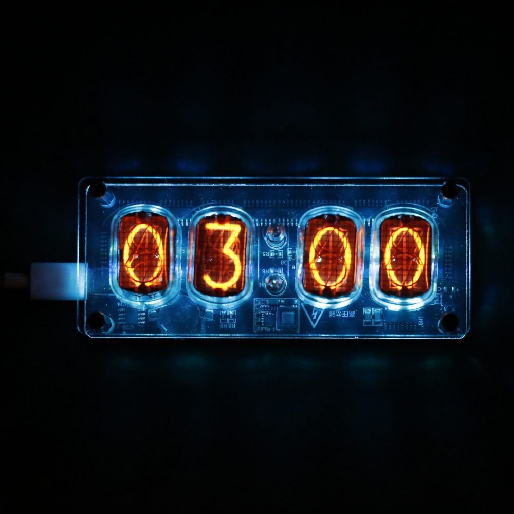 4ビット レトロ IN-12 ニキシー管 クロック マルチカラーLED - 画像 (7)