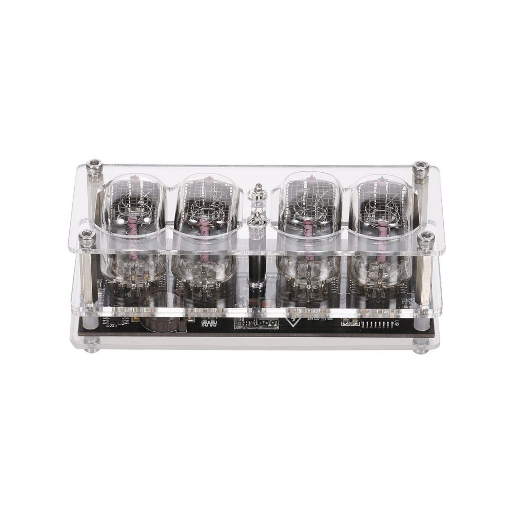 4ビット レトロ IN-12 ニキシー管 クロック マルチカラーLED - 画像 (4)