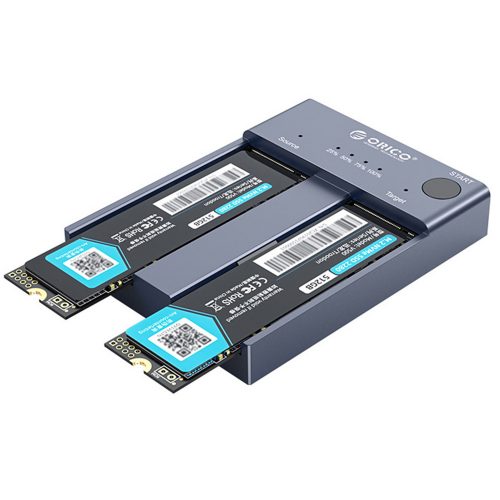 デュアルベイ M.2 NVME SSD ドックステーション 2242 2260 2280 22110 Mキー & M/Bキー