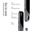 USB Type-C 6 in 1 ハブ 4K HDMI Type-C PD USB 3.0 x 2ポート 3.5mm オーディオジャック Apple watch Qi ワイヤレス充電 - 画像 (2)