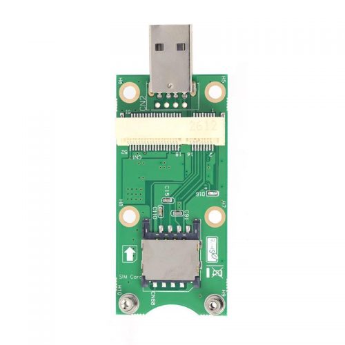 mini PCI-E → USB 変換アダプター SIMカードスロット付き WWAN/LTEモジュール 対応