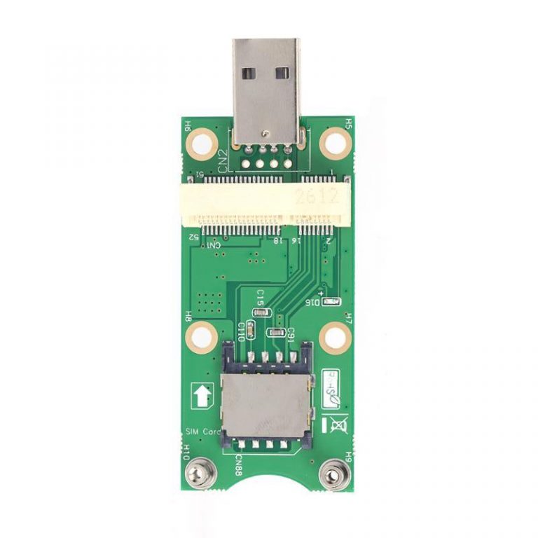 mini PCI-E → USB 変換アダプター SIMカードスロット付き WWAN/LTEモジュール 対応 - Disk House