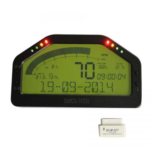 ハイパフォーマンス OBD2 ダッシュボード 液晶デジタル スピードメーター タコメーター