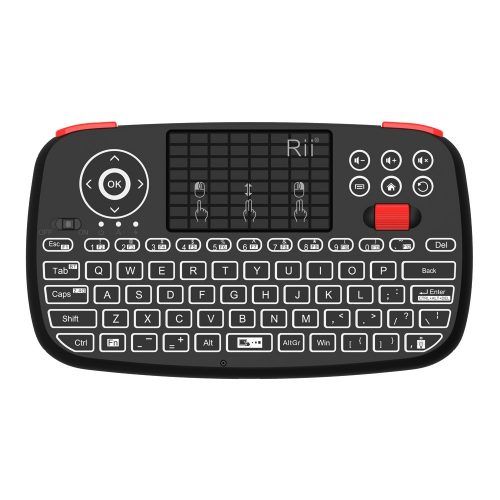 Rii i4 2.4GHz & Bluetooth ワイヤレス ミニワイヤレスキーボード タッチパッド
