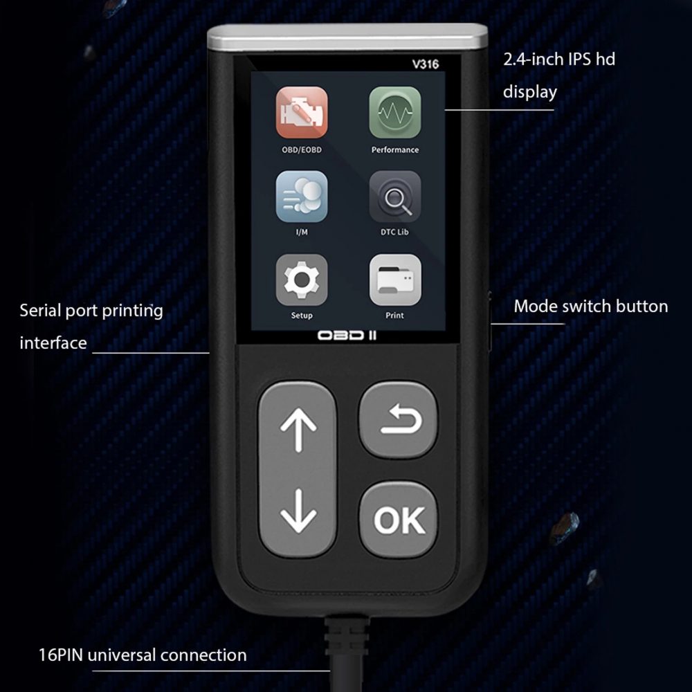 OBD2/EOBD 多機能 自動車 診断 コードリーダー テスター - 画像 (8)