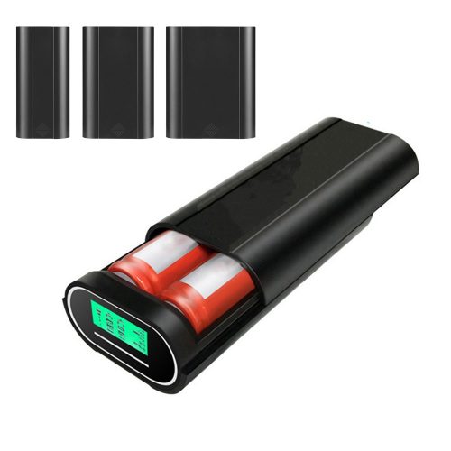 18650 リチウムイオン電池 充電器 DC5V 2A 10W 液晶ディスプレイ表示 モバイルバッテリー