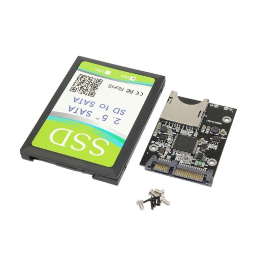 2.5インチストレージケース付き SATA SDカード変換アダプター