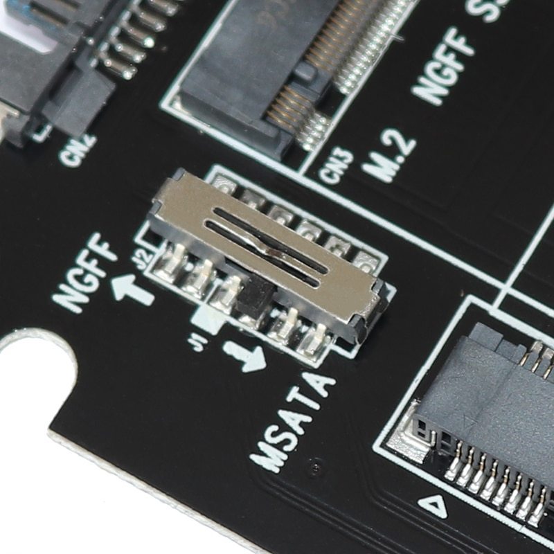 mSATA M key M.2 NGFF SSD to SATA アダプターカード + USB コンバーター (オプション) - Disk House