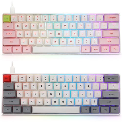 61キー NKRO Gateron スイッチ USB Type-C メカニカルキーボード