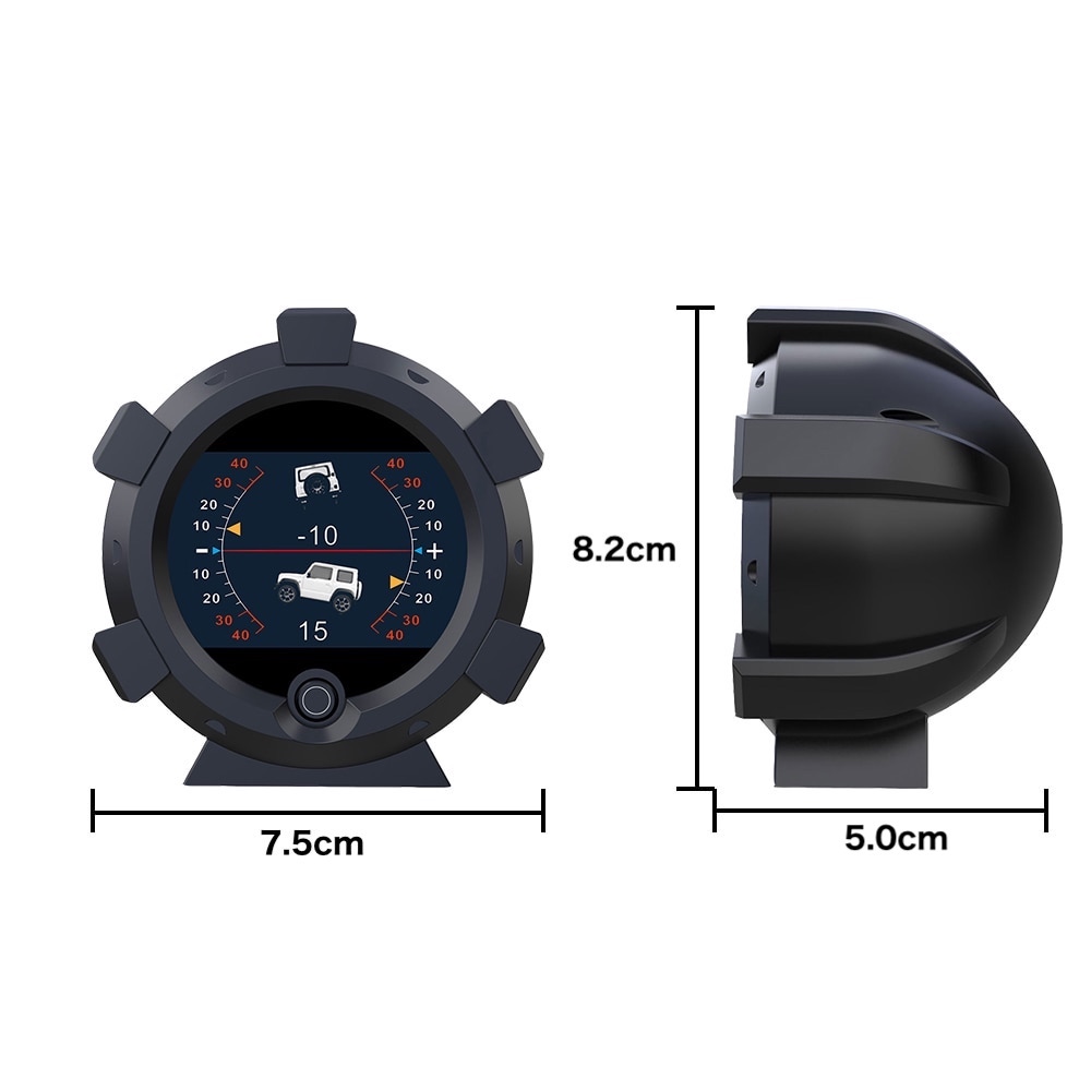 オフロード車対応 スマート GPS スピードメーター デジタル 勾配レベルメーター