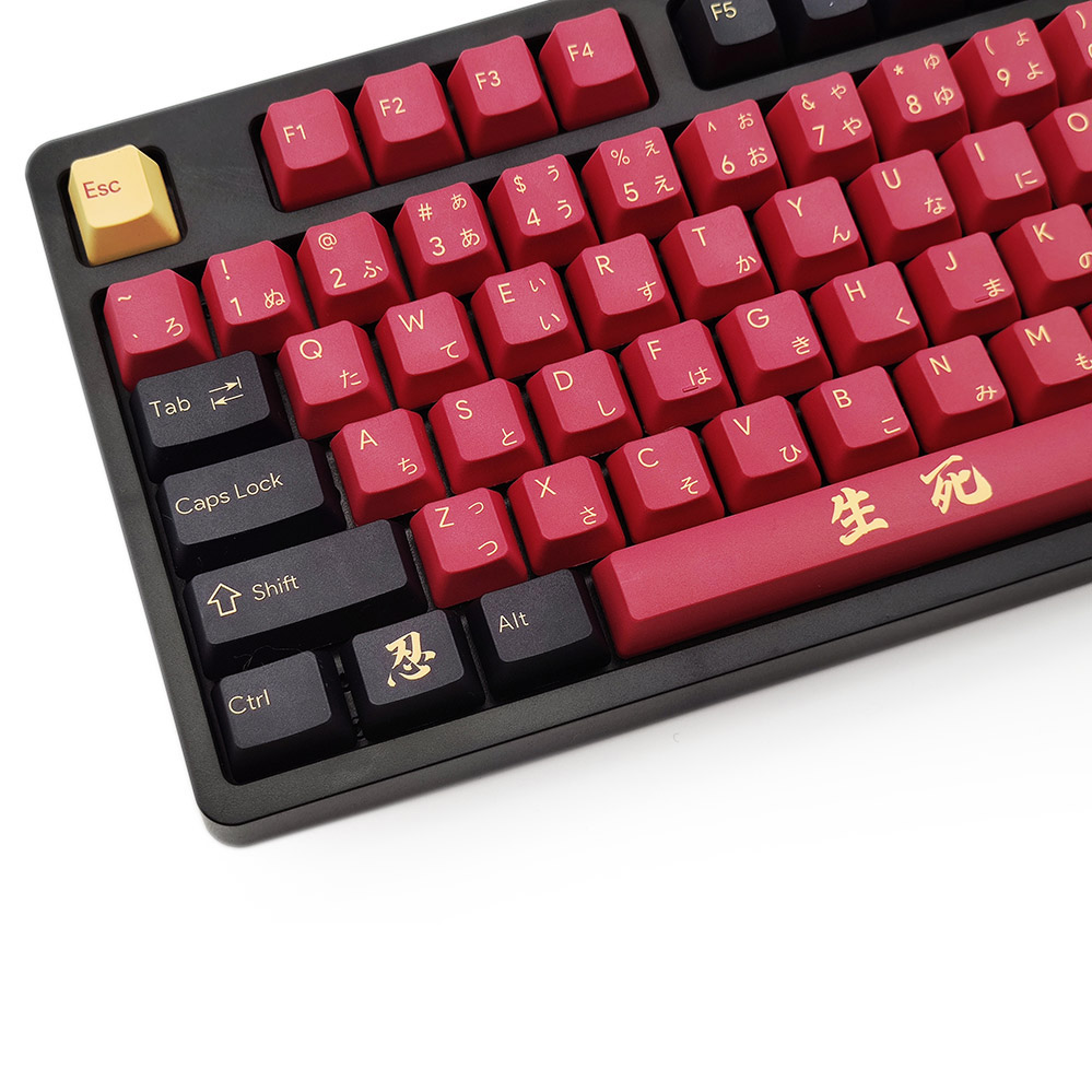 117キー DYE-SUB OEMプロファイル日本語 かな キーキャップ Cherry MX スイッチ メカニカルキーボード対応