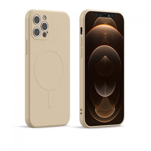iPhone 12 Magsafeワイヤレス充電対応リキッドシリコンケース