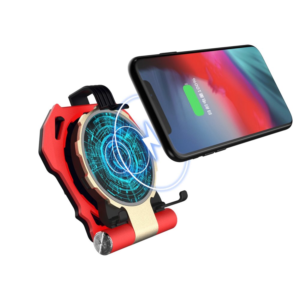 折りたたみ スタンドタイプ Qi ワイヤレス スマートフォン 高速充電器 - 画像 (4)