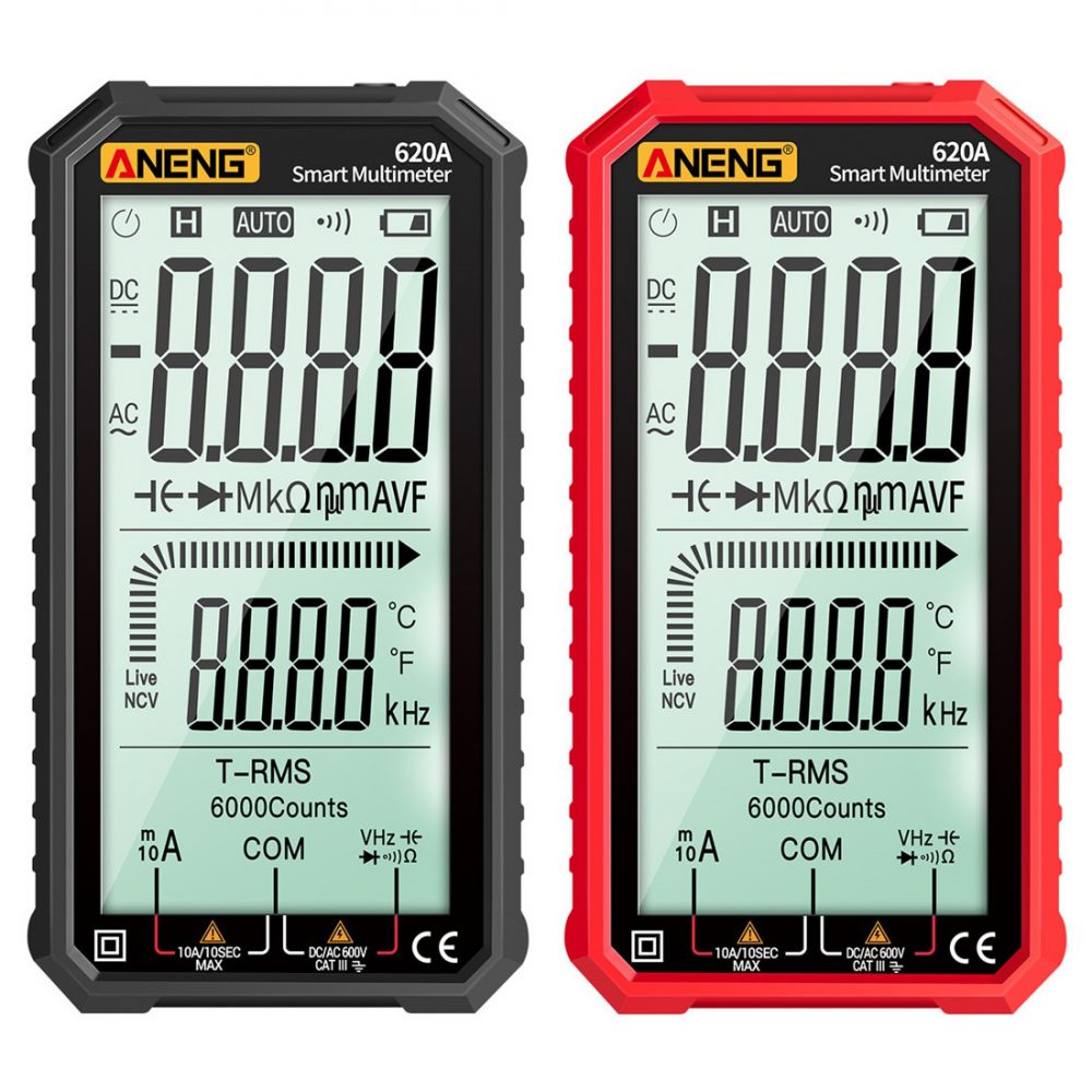 4.7インチ液晶スクリーン 6000カウント AC/DC デジタルマルチメーター - 画像 (2)