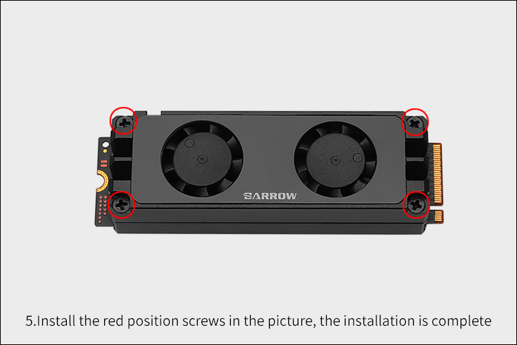 2280 22110 M.2 NVMe SATA SSD ヒートシンク デュアルファン 冷却ラジエーター キット