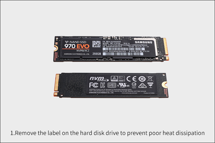 2280 22110 M.2 NVMe SATA SSD ヒートシンク デュアルファン 冷却ラジエーター キット