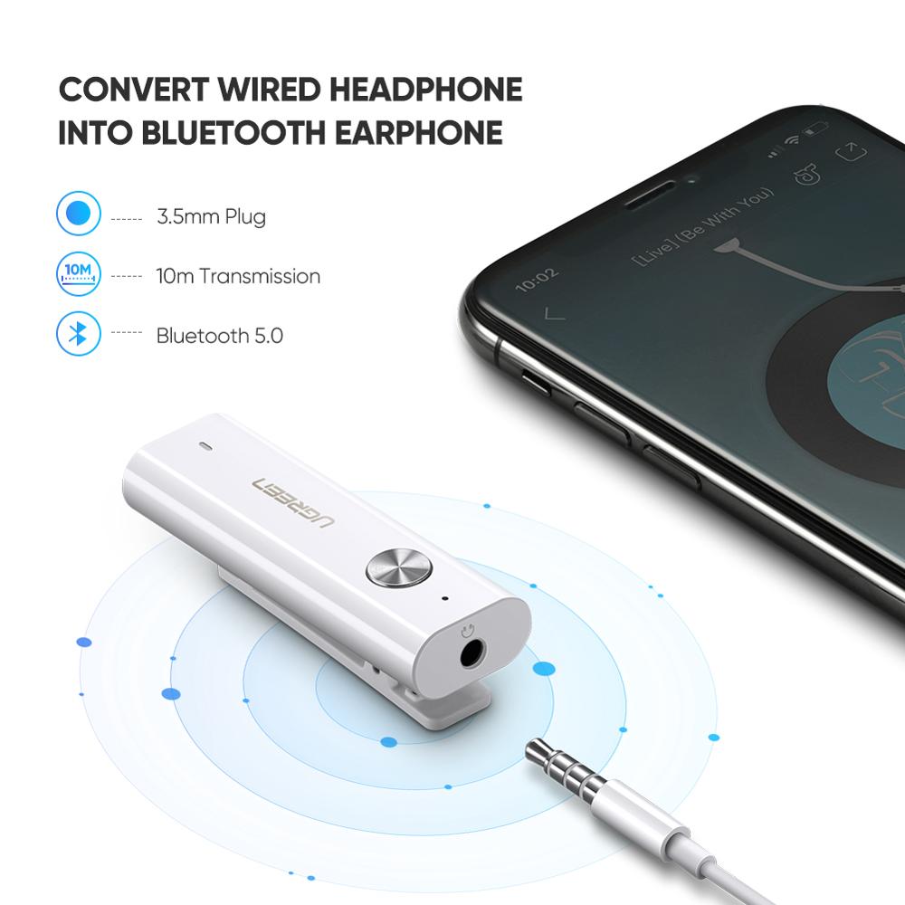 Bluetooth 5.0 ワイヤレス オーディオレシーバー APTX LL対応 3.5mm AUXジャック