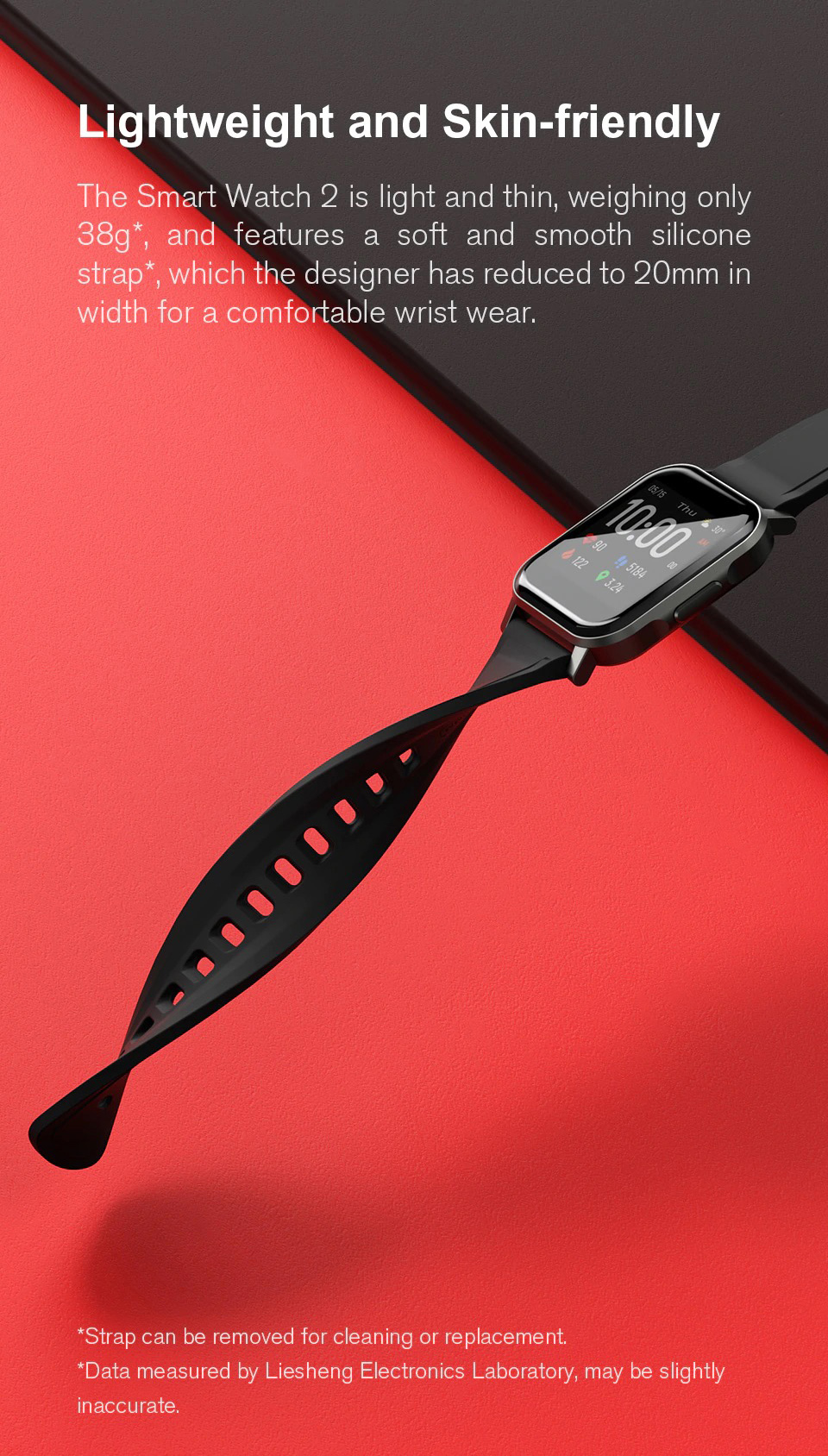 Xiaomi Haylou LS02 スマートウオッチ 心拍計 フィットネストラッカー