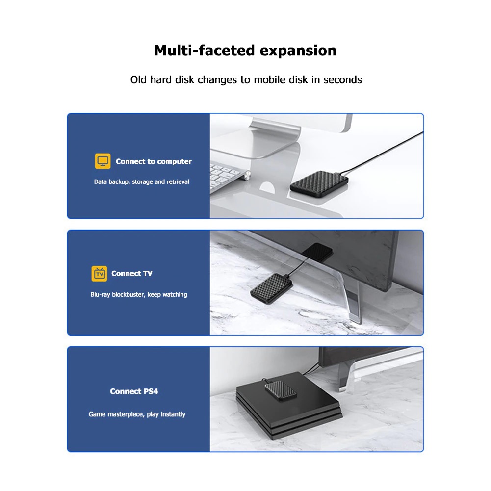 USB 3.0 2.5インチ SSD ハードディスクケース