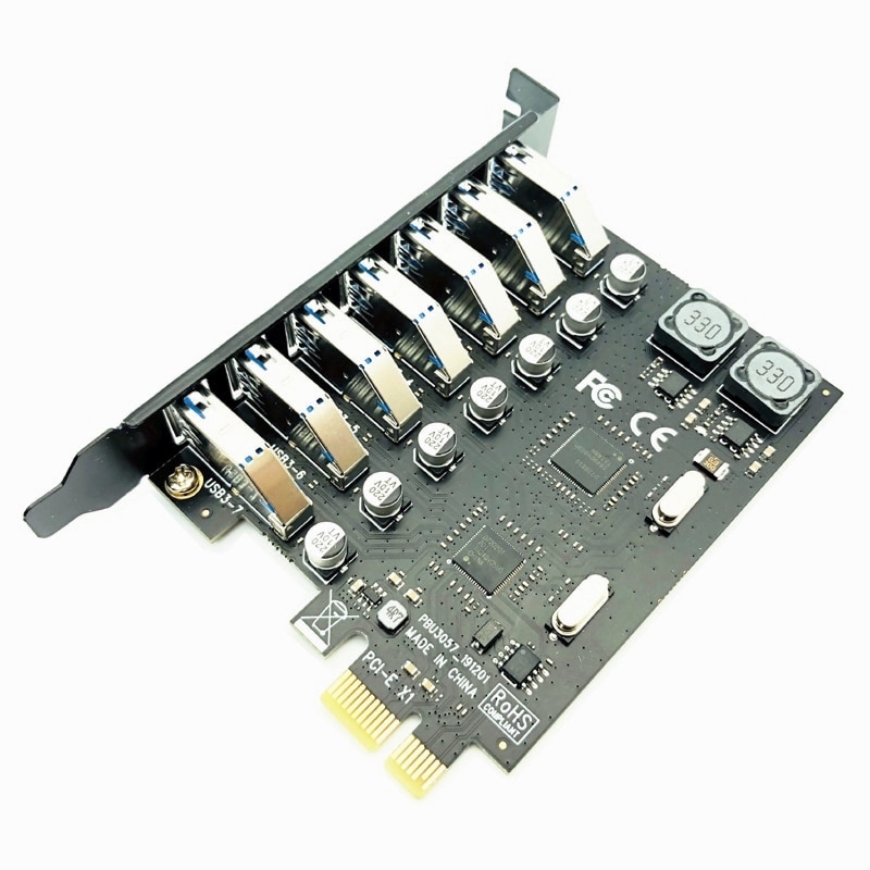 7ポート USB 3.0 PCI-E拡張ボード