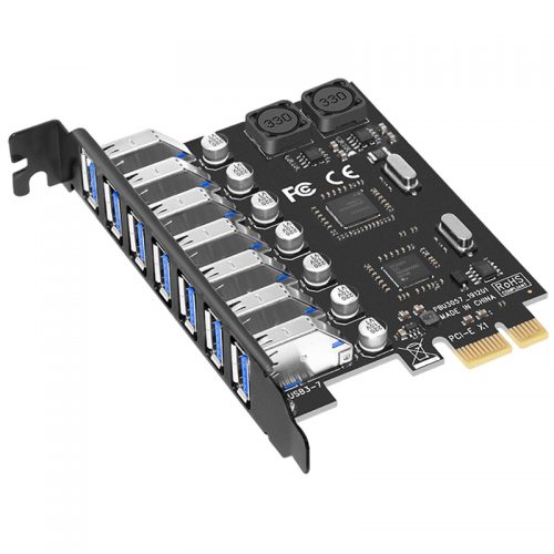 7ポート USB 3.0 PCI-E拡張ボード