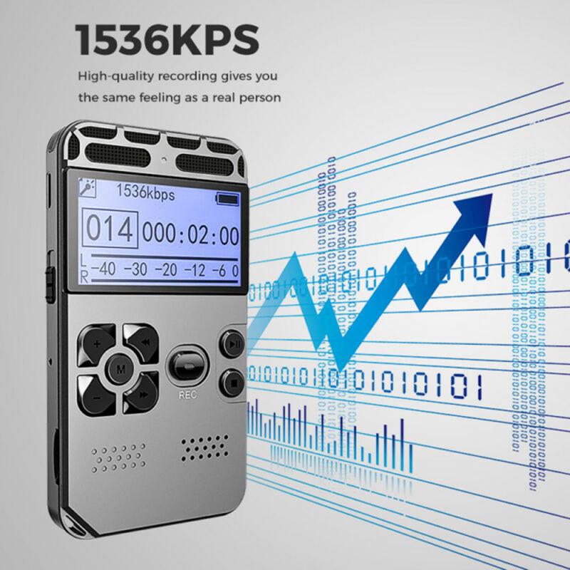 薄型ボイスレコーダー MP3音楽プレーヤー ボイスアクティベーション ノイズリダクション