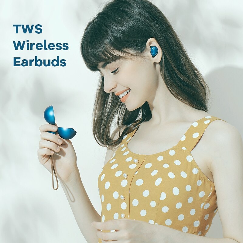 Bluetooth 5.0 TWS キャンディー ワイヤレスイヤホン Android iOS対応