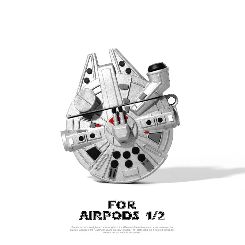 Apple AirPods 1 2 Pro ソフトシリコンケース スペースシップ ミレニアムファルコン