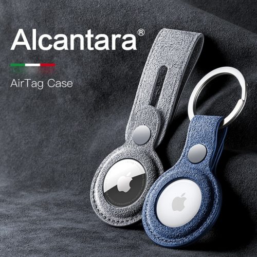 Apple AirTag アルカンターラ ケース クラスプ/キーリング