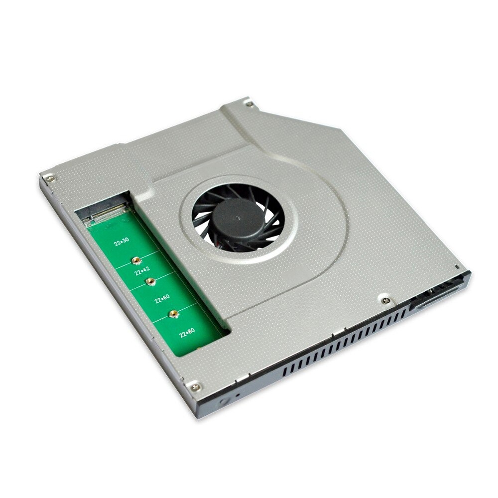 ノートパソコン 9.5mm SATA3 DVD/CD-ROMオプティカルベイキャディーM.2 B-key NGFF SSDケース
