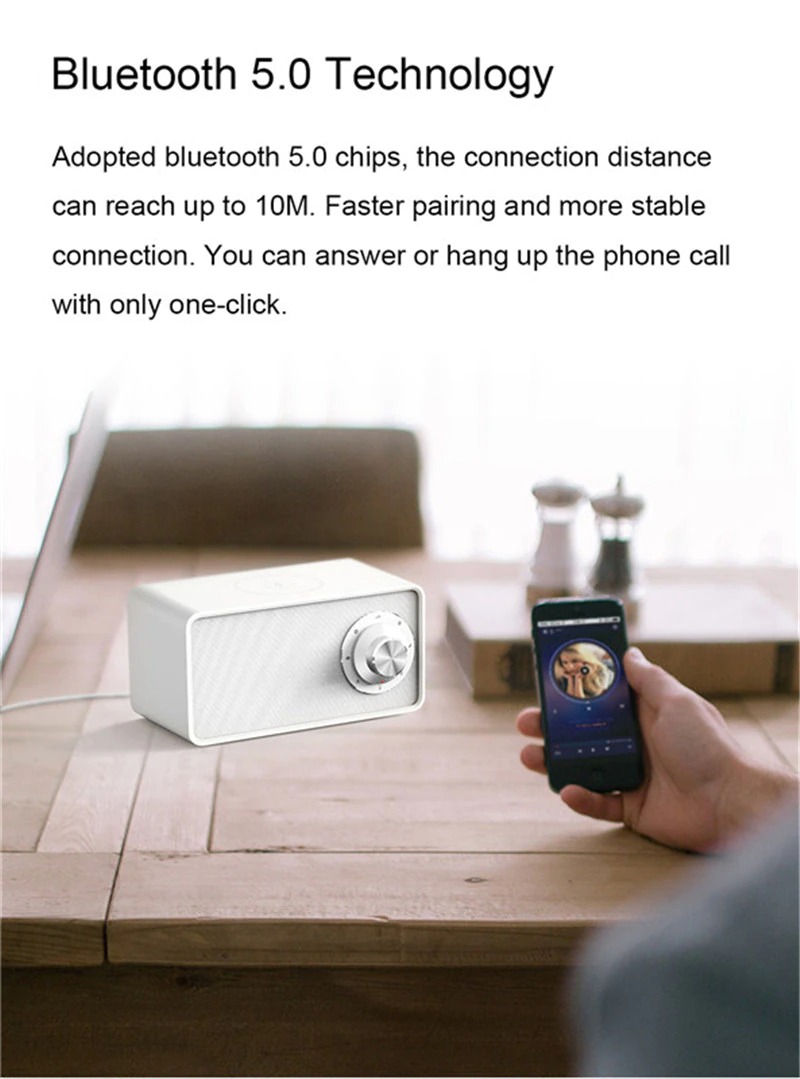 Qi ワイヤレス充電器つき ホワイトノイズ Bluetoothワイヤレススピーカー
