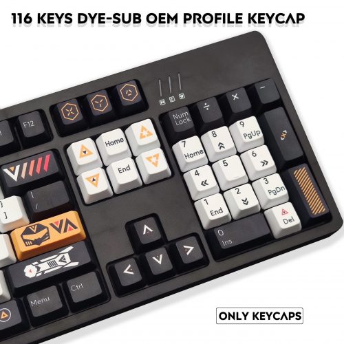 116キー PBT DYE-SUB チェリーMXスイッチ メカニカル キーボード対応 OEM プロファイル キーキャップ