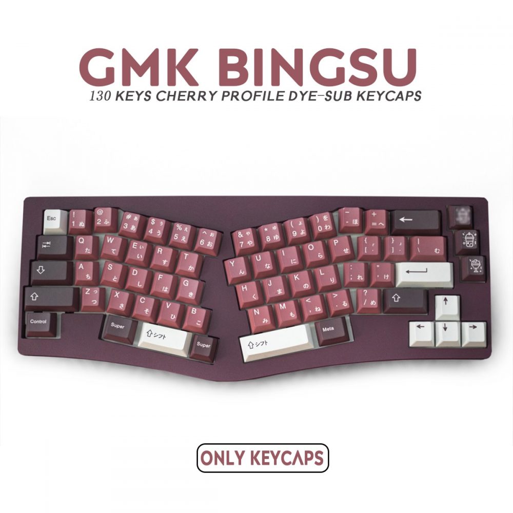 130キー DYE-SUB プロファイル日本語 かな キーキャップ Cherry MX スイッチ メカニカルキーボード対応
