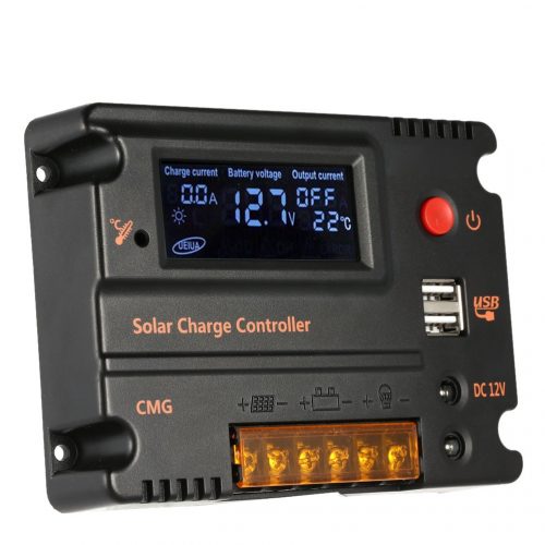 12V/24V 20A オートスイッチ PWM ソーラーパネル チャージ コントローラー バッテリー レギュレーター